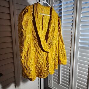 Yellow Floral Women's Blouse